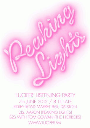 Peaking Lights listening party poster